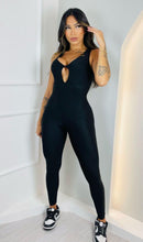 Load image into Gallery viewer, BLACK JUMPSUIT ( Side Cross Back)
