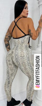 Load image into Gallery viewer, SNAKE  JUMPSUIT (BEIGE)

