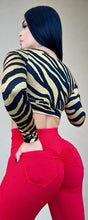 Load image into Gallery viewer, Zebra matching Set with Red Leggings (pockets)
