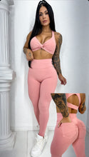 Lade das Bild in den Galerie-Viewer, Nude Top and  Leggings Set with Pockets
