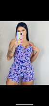 Load image into Gallery viewer, Purple Hearts Romper
