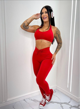 Load image into Gallery viewer, Red Legging with Pockets
